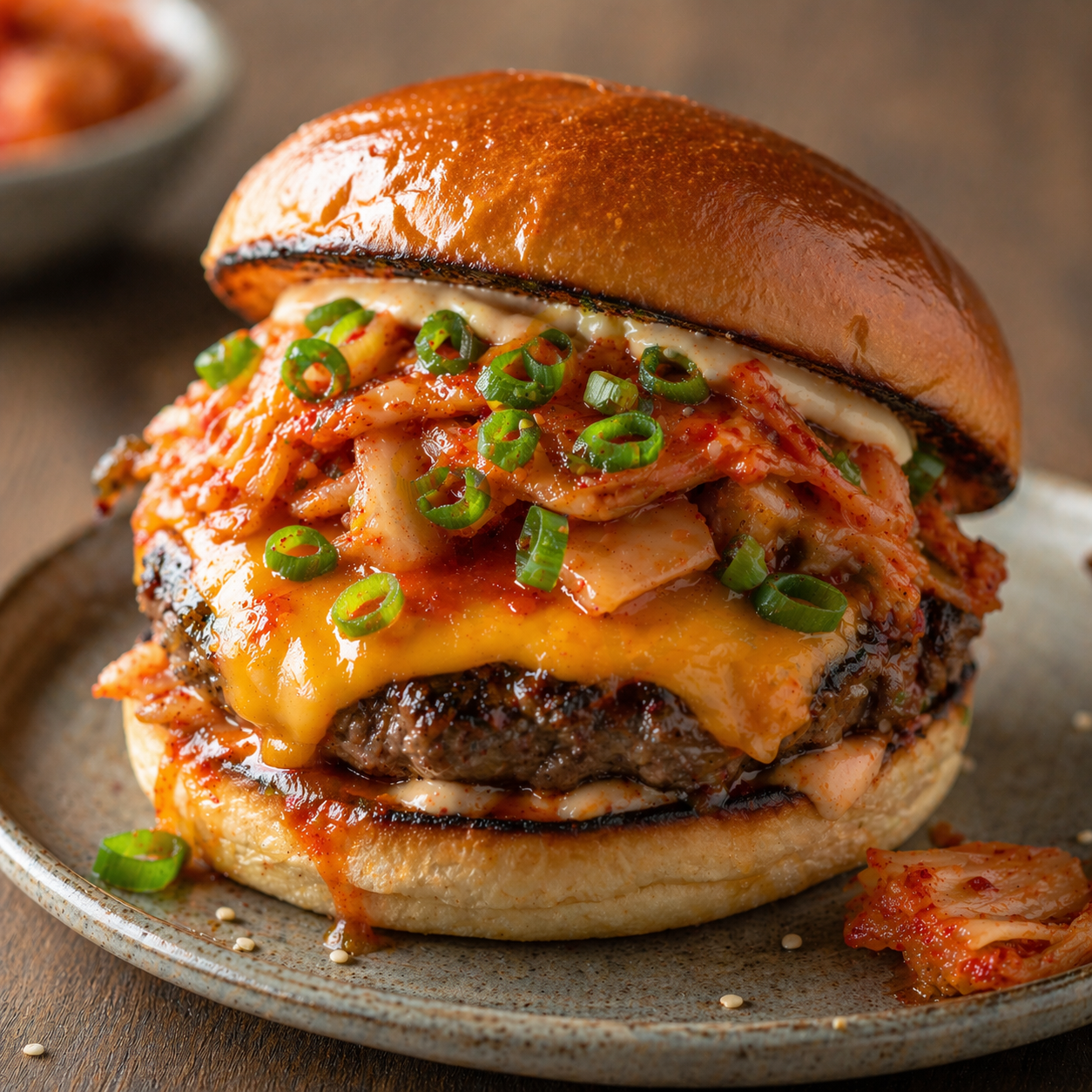 Kimchi Juustuburger